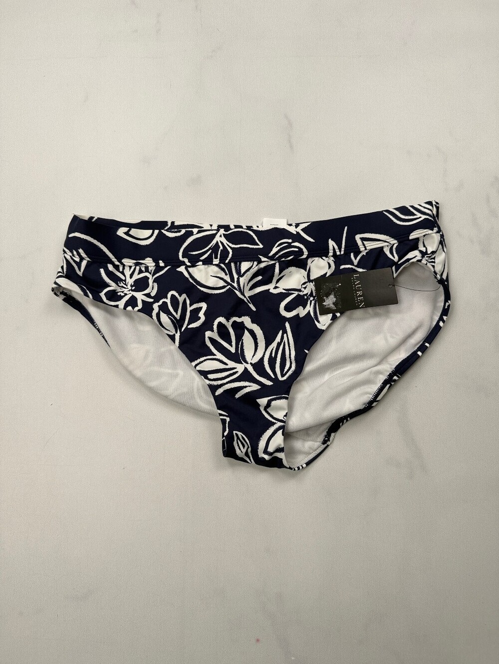 Lauren Ralph Lauren Floral Bikini Navy Modern Resort - Womens 12